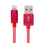 Cáp dữ liệu / sạc 8 chân sang USB đầu kim loại kiểu lưới dài 1m