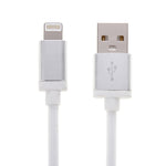 Cáp dữ liệu / sạc 8 chân sang USB đầu kim loại kiểu lưới dài 1m