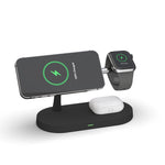 Sạc không dây đa chức năng từ tính 5 trong 1 15W T268 cho iPhone 12 Series & Apple Watch & AirPods 1 / 2 / Pro, có đèn LED