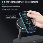 Sạc không dây đa chức năng từ tính 5 trong 1 15W T268 cho iPhone 12 Series & Apple Watch & AirPods 1 / 2 / Pro, có đèn LED
