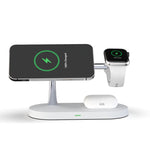Sạc không dây đa chức năng từ tính 5 trong 1 15W T268 cho iPhone 12 Series & Apple Watch & AirPods 1 / 2 / Pro, có đèn LED