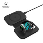 Sạc không dây gập đa chức năng từ tính 3 trong 1 15W F20 cho iPhone Series & Apple Watch & AirPods, F20