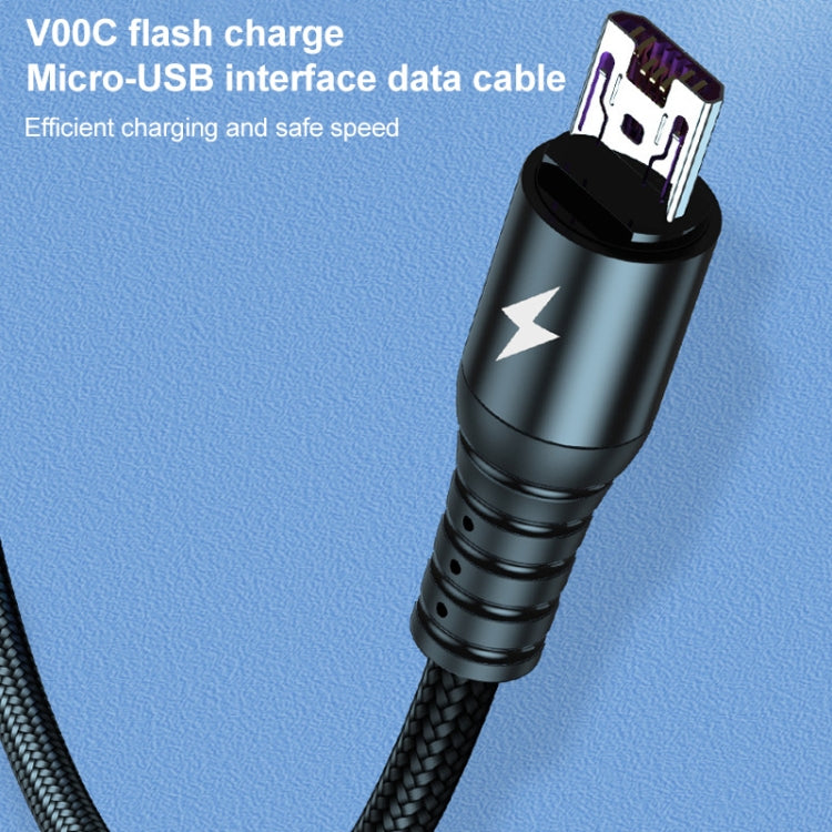 K061 Cáp dữ liệu sạc nhanh tròn 3 trong 1 USB sang 8 chân + USB-C / Type-C + Micro USB dài 1.2m 5A