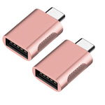 2 cái bộ chuyển đổi SBT-158 USB-C / Type-C đực sang USB 3.0 cái hợp kim kẽm, màu đen SBT-158, vàng SBT-158, vàng hồng SBT-158, bạc SBT-158