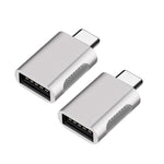 2 cái bộ chuyển đổi SBT-158 USB-C / Type-C đực sang USB 3.0 cái hợp kim kẽm, màu đen SBT-158, vàng SBT-158, vàng hồng SBT-158, bạc SBT-158