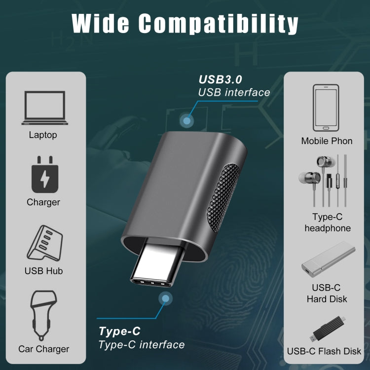2 cái bộ chuyển đổi SBT-158 USB-C / Type-C đực sang USB 3.0 cái hợp kim kẽm, màu đen SBT-158, vàng SBT-158, vàng hồng SBT-158, bạc SBT-158