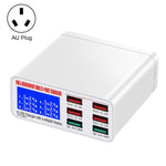 WLX-896+ Bộ sạc USB đa chức năng 6 trong 1 màn hình kỹ thuật số thông minh, WLX-896+(phích cắm AU), WLX-896+(phích cắm EU), WLX-896+(phích cắm UK), WLX-896+(phích cắm US)