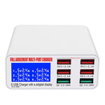 WLX-896+ Bộ sạc USB đa chức năng 6 trong 1 màn hình kỹ thuật số thông minh, WLX-896+(phích cắm AU), WLX-896+(phích cắm EU), WLX-896+(phích cắm UK), WLX-896+(phích cắm US)