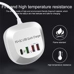 WLX-T3P Bộ sạc USB đa chức năng sạc nhanh PD + QC 4 trong 1, phích cắm WLX-T3P AU, WLX-T3P EU, WLX-T3P UK, WLX-T3P US