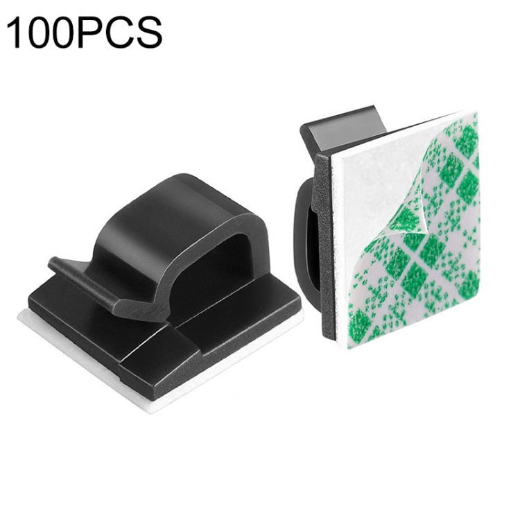 HG2392 100 cái kẹp cố định tổ chức dây cáp trên bàn, loại keo: xanh lá và trắng, 100 cái
