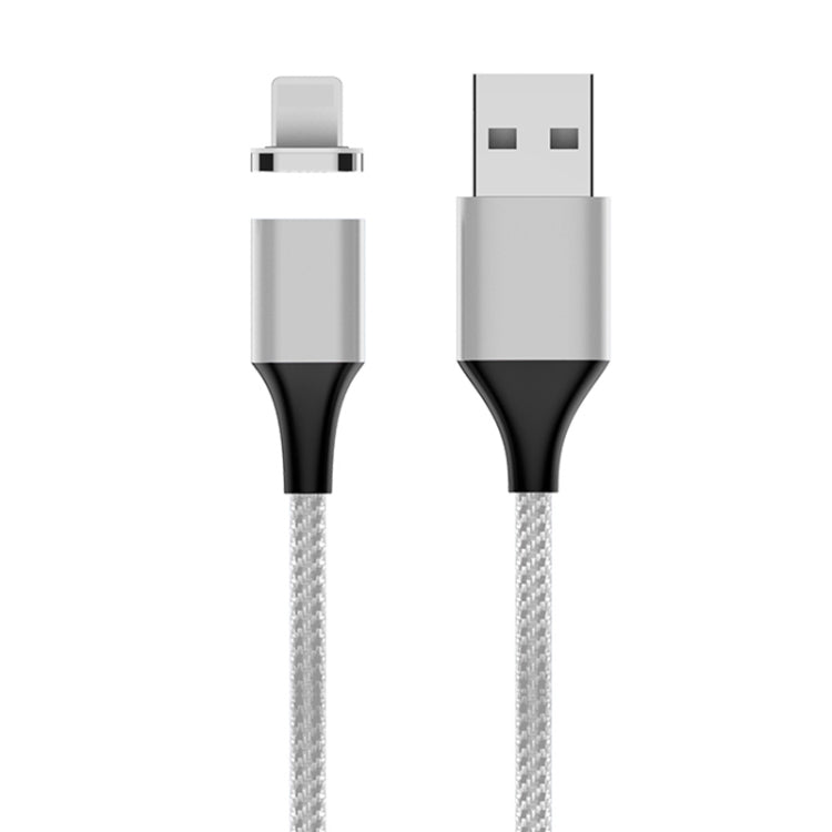Cáp dữ liệu từ tính M11 5A USB ra 8 Pin bện nylon, chiều dài cáp: 2m, 8 Pin