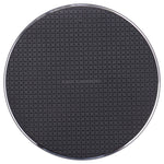 Sạc không dây kim loại tròn họa tiết ca-rô QI 10W, kim loại 10W