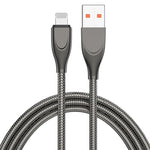 ADC-009 Cáp dữ liệu sạc nhanh 1m USB sang 8 chân ống hợp kim kẽm, USB sang 8 chân