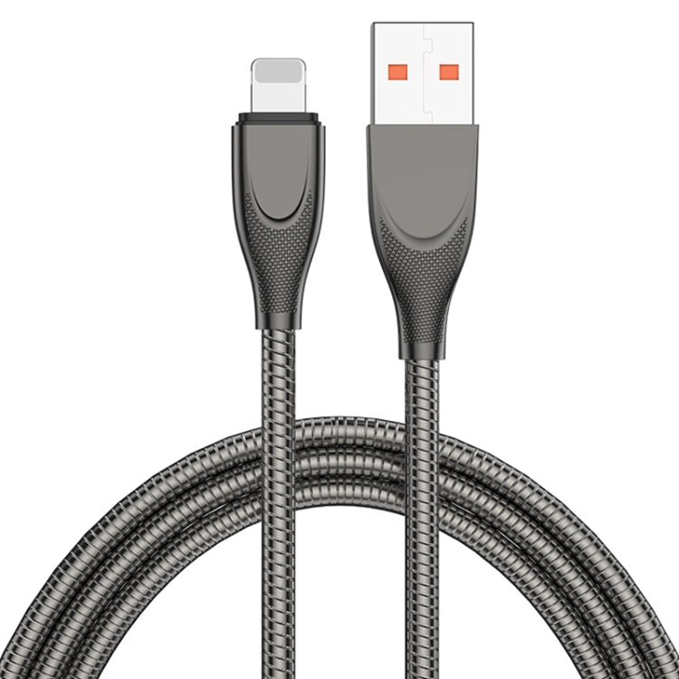 ADC-009 Cáp dữ liệu sạc nhanh 1m USB sang 8 chân ống hợp kim kẽm, USB sang 8 chân