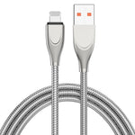 ADC-009 Cáp dữ liệu sạc nhanh 1m USB sang 8 chân ống hợp kim kẽm, USB sang 8 chân