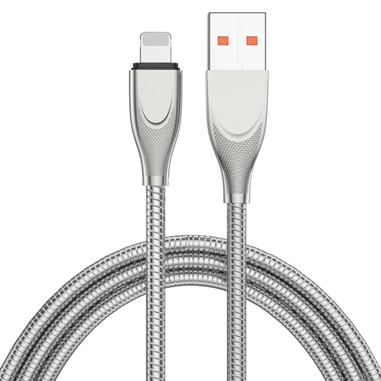ADC-009 Cáp dữ liệu sạc nhanh 1m USB sang 8 chân ống hợp kim kẽm, USB sang 8 chân