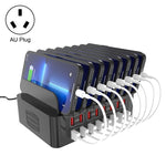 Trạm sạc thông minh 16 cổng USB 150W YFY-A55 với giá đỡ điện thoại & máy tính bảng, phích cắm US, YFY-A55