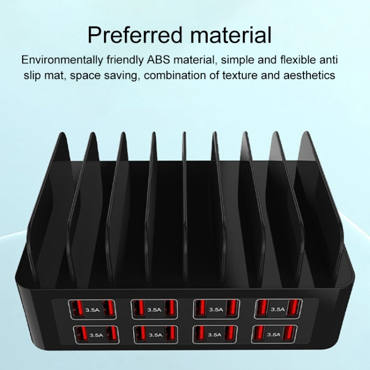 Trạm sạc thông minh 16 cổng USB 150W YFY-A55 với giá đỡ điện thoại & máy tính bảng, phích cắm US, YFY-A55