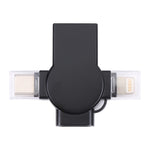 Bộ chuyển đổi OTG X09 4 trong 1 USB sang Giao diện kép 8 Pin+USB-C/Type-C, 4 trong 1