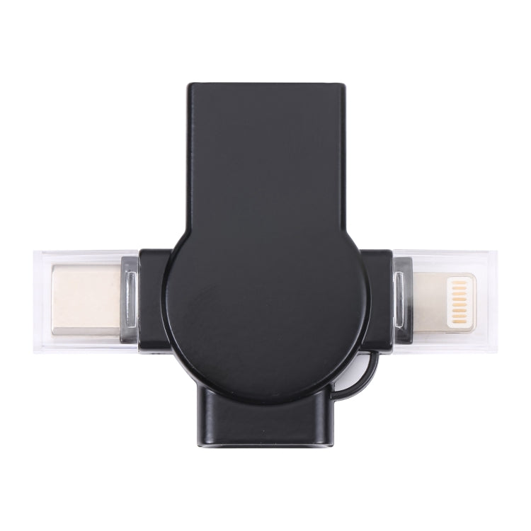 Bộ chuyển đổi OTG X09 4 trong 1 USB sang Giao diện kép 8 Pin+USB-C/Type-C, 4 trong 1