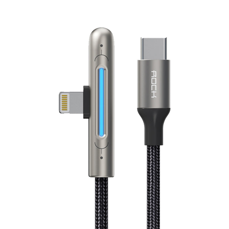ROCK RCB0811 M3 Cáp dữ liệu sạc nhanh 20W USB-C/Type-C sang 8 Pin hợp kim kẽm, chiều dài: 1m, Type-C sang 8 Pin (1m)