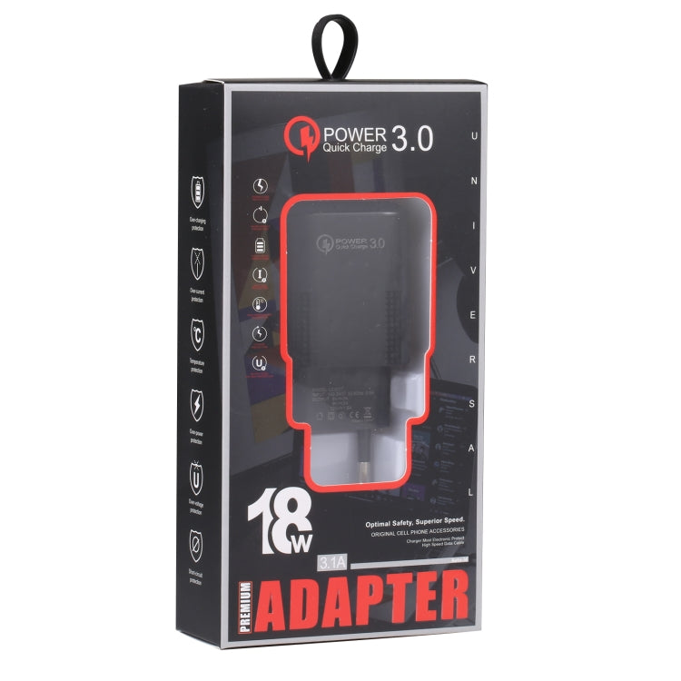 Sạc nhanh USB LZ-2117 18W QC3.0 3.1A, phích cắm EU