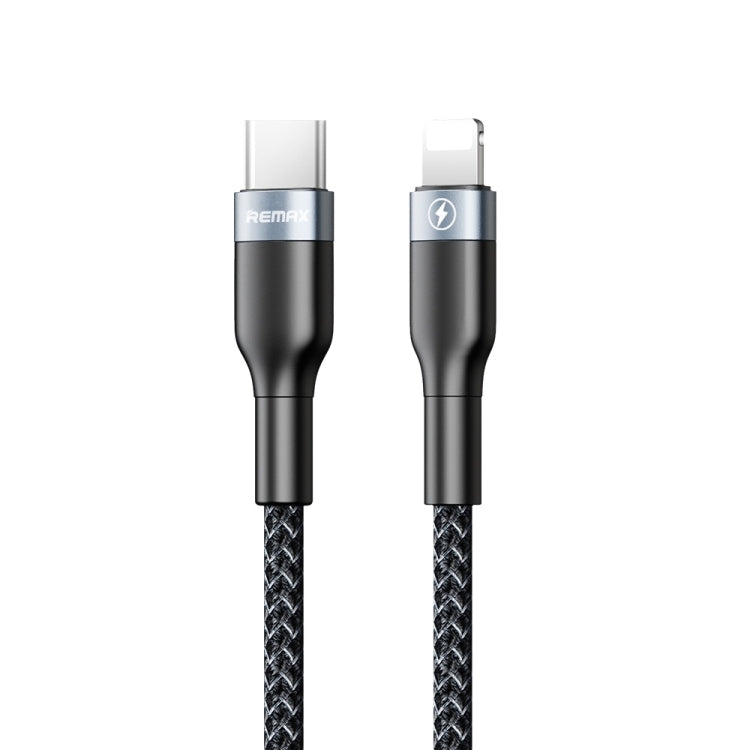 REMAX RC-009i Cáp dữ liệu sạc nhanh 20W PD USB-C / Type-C sang 8 Pin 1m 2.22A, Type-C sang 8 Pin 20W