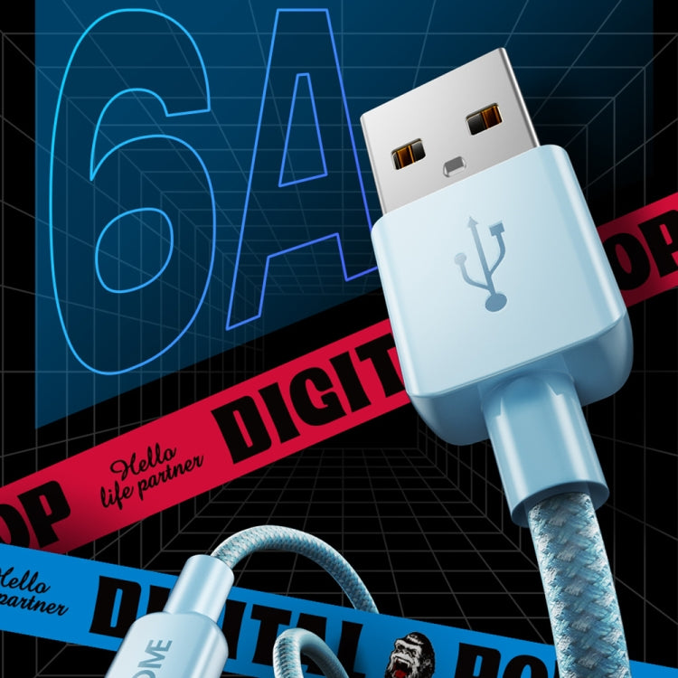 WEKOME WDC-03 Dòng Năng Lượng Thủy Triều 2.4A Cáp Dữ Liệu USB sang 8 Pin Dây Bện, Chiều dài: 1m, USB sang 8 Pin