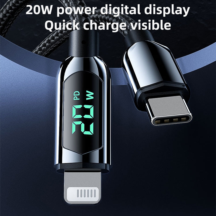 Mutural Li-CC001 Cáp Sạc Dữ Liệu USB-C / Type-C sang 8 Pin 1.2m PD20W Màn Hình Kỹ Thuật Số, Type-C sang 8 Pin