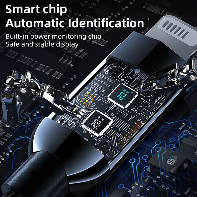 Mutural Li-CC001 Cáp Sạc Dữ Liệu USB-C / Type-C sang 8 Pin 1.2m PD20W Màn Hình Kỹ Thuật Số, Type-C sang 8 Pin