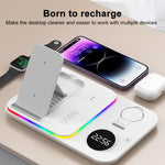 Sạc không dây đa chức năng 4 trong 1 công suất 30W, 4 trong 1