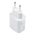 T087 Bộ Sạc Du Lịch 20W USB-C / Type-C + USB Cổng Sạc Nhanh, Phích Cắm EU, Phích Cắm EU