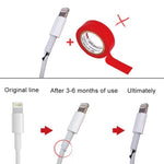2 cái vỏ bảo vệ cuộn dây cáp sạc USB chống gãy