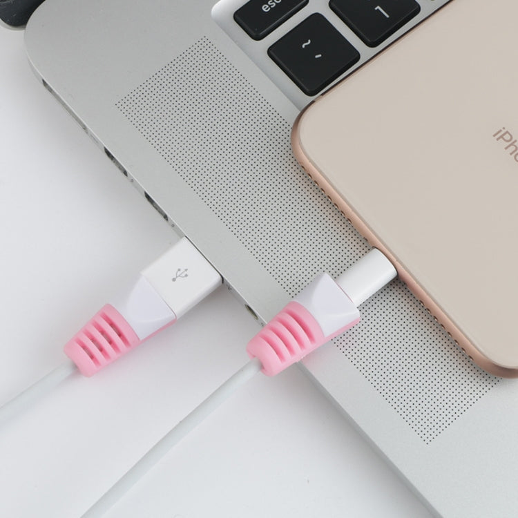 2 cái vỏ bảo vệ cuộn dây cáp sạc USB chống gãy