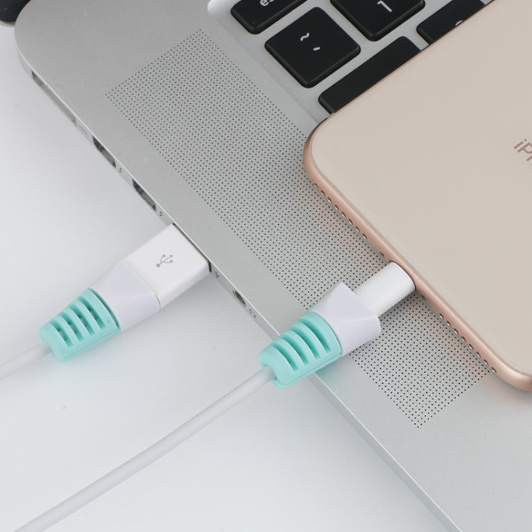 2 cái vỏ bảo vệ cuộn dây cáp sạc USB chống gãy