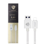 Cáp sạc nhanh đồng bộ dữ liệu USB sang 8 Pin PVC Lenyes LC701 1.5m 2.4A, 1.5m 8 Pin