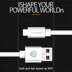 Cáp sạc nhanh đồng bộ dữ liệu USB sang 8 Pin PVC Lenyes LC701 1.5m 2.4A, 1.5m 8 Pin