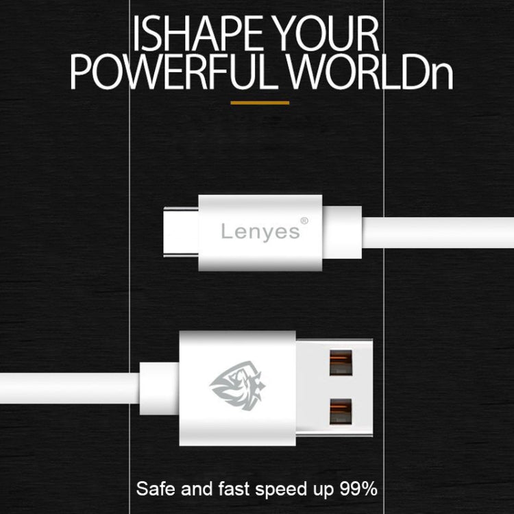 Cáp sạc nhanh đồng bộ dữ liệu USB sang 8 Pin PVC Lenyes LC701 1.5m 2.4A, 1.5m 8 Pin
