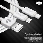 Cáp sạc nhanh đồng bộ dữ liệu USB sang 8 Pin PVC Lenyes LC701 1.5m 2.4A, 1.5m 8 Pin