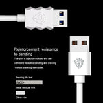 Cáp sạc nhanh đồng bộ dữ liệu USB sang 8 Pin PVC Lenyes LC701 1.5m 2.4A, 1.5m 8 Pin