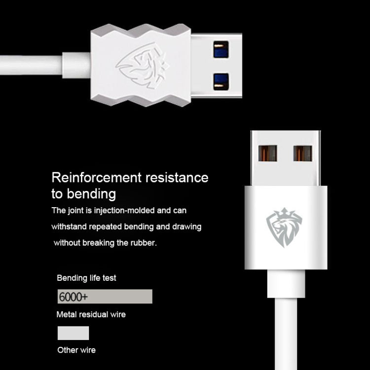 Cáp sạc nhanh đồng bộ dữ liệu USB sang 8 Pin PVC Lenyes LC701 1.5m 2.4A, 1.5m 8 Pin
