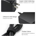 Bộ sạc di động 45W USB-C / Type-C cho laptop với cáp sạc Type-C, phích cắm US, 45W phích cắm US / Đen