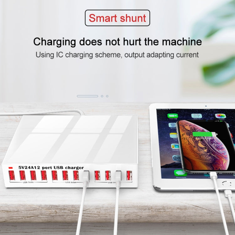 Trạm sạc USB thông minh đa chức năng 12 trong 1 WLX-X6 120W