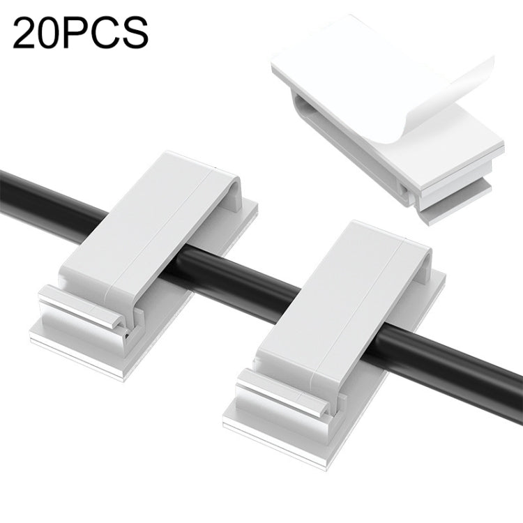 HG2613 20 cái kẹp cố định dây cáp dữ liệu để bàn