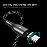 Cáp Dữ Liệu Dệt Hai Màu Polyester Hút Nam Châm Sạc + Truyền Dữ Liệu USB Sang Micro USB 3A REMAX RC-158m, Chiều Dài Cáp: 1m, Micro USB