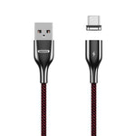 Cáp Dữ Liệu Dệt Hai Màu Polyester Hút Nam Châm Sạc + Truyền Dữ Liệu USB Sang Micro USB 3A REMAX RC-158m, Chiều Dài Cáp: 1m, Micro USB