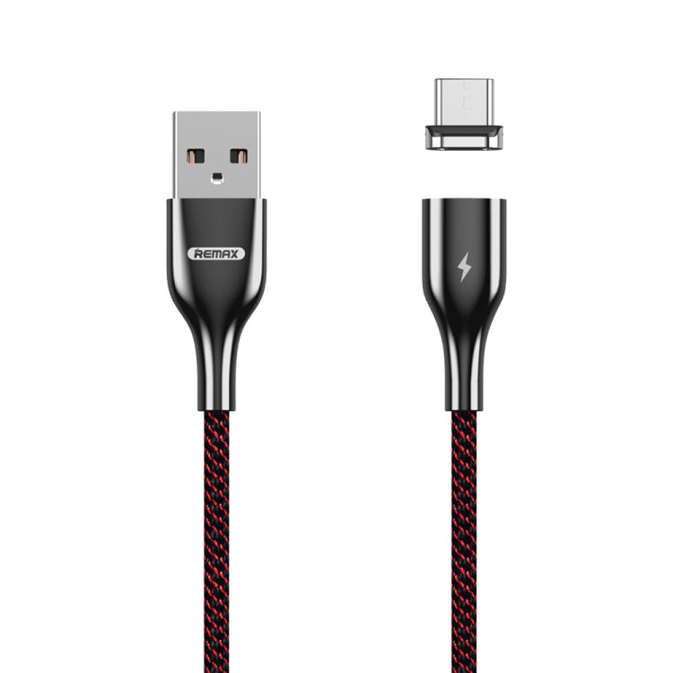 Cáp Dữ Liệu Dệt Hai Màu Polyester Hút Nam Châm Sạc + Truyền Dữ Liệu USB Sang Micro USB 3A REMAX RC-158m, Chiều Dài Cáp: 1m, Micro USB