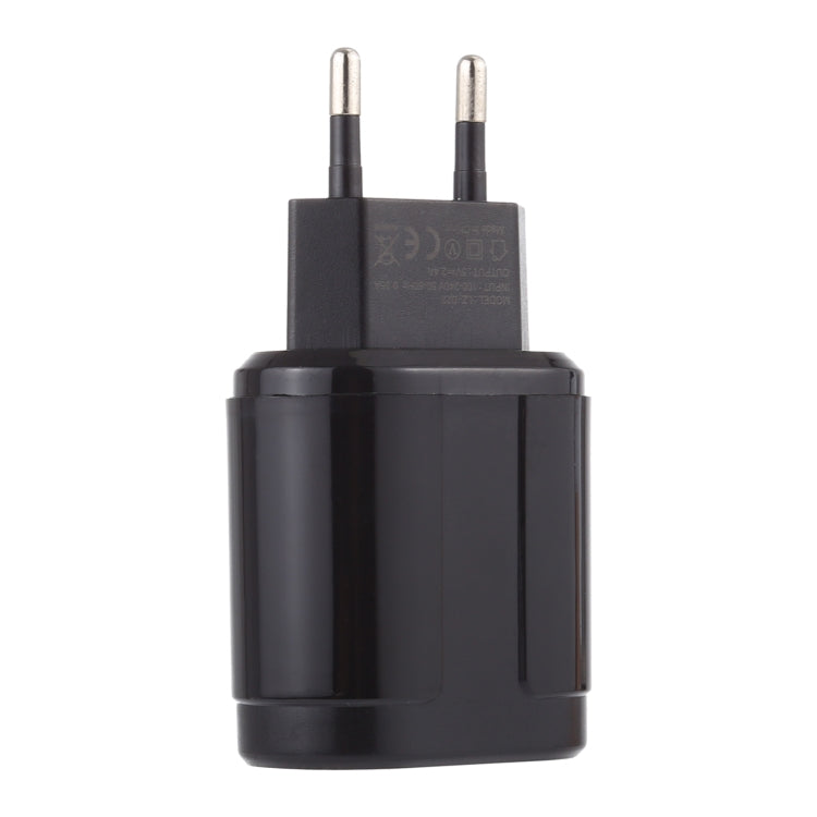LZ-022 Bộ Sạc Du Lịch 5V 2.4A 2 Cổng USB, Phích Cắm EU
