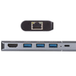 Bộ chuyển đổi đa chức năng 6 trong 1 USB 2.0 x 3 + HDMI + RJ45 + cổng sạc 8 Pin cái sang 8 Pin đực, mã 79591
