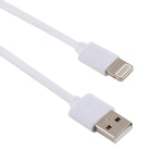 Cáp sạc nhựa tiêm giao diện USB đực 2A sang 8 Pin đực, chiều dài: 1.5m, 8 Pin